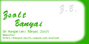 zsolt banyai business card