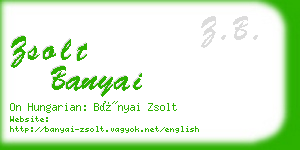 zsolt banyai business card